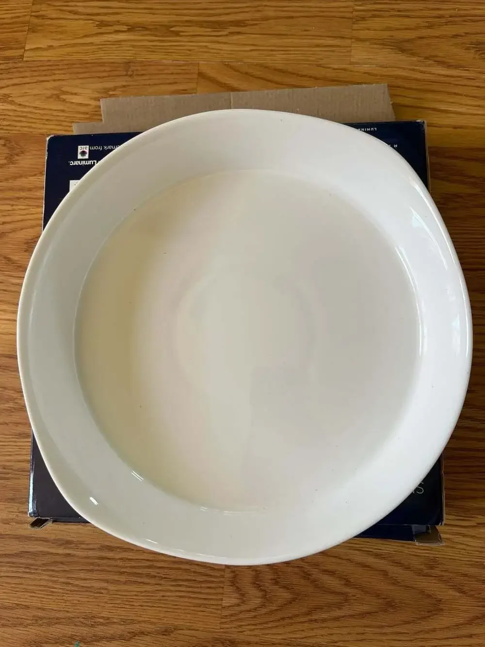 Luminarc Smart Cuisine 11-Inch White Oven Glass Pie Baking Dish